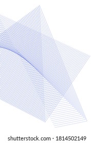 Elemento de diseño Esquinas nítidas curvadas ondean muchas líneas. Resumen de rayas rotas verticales sobre fondo blanco aislado. Arte de línea creativa. Ilustración vectorial EPS 10. Línea de colores creada con la herramienta Mezcla