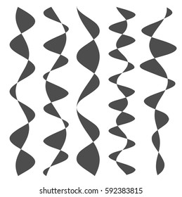 Design element curves crossing superposed forms abstract forms a repeating pattern for background grunge detail. Vector illustration EPS 10 for cover page backdrop, graphics elements lines