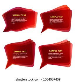 Design element with dark color, glow light gradient of communication bubbles, isolated on white background. Vector abstract illustration of Eps 10. Theme night party, Halloween, fitness invitation
