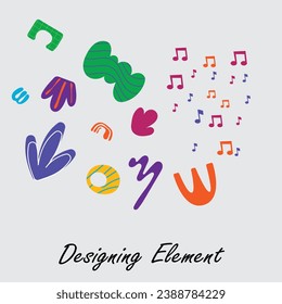 Design-Element für die Dekoration von Illustrationsdesign