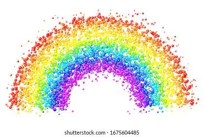 design element. digital balloons rainbow vector illustration. homosexual LGBT symbol
