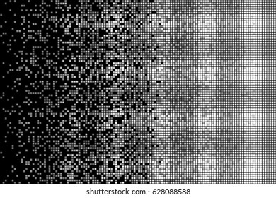 design element.  digital noise. monochrome digital glitch vector pattern 