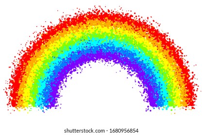 design element. digital spray paint droplets rainbow vector illustration. homosexual LGBT symbol