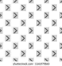 Design element with dots arrow icon in simple style isolated on white background
