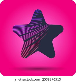 Elemento de design com linhas dinâmicas. Ilustração vetorial em estilo minimalista plano