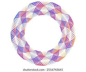 Design element for Fashion, Home Decor, Interior, Beauty business for Banner, Web-design, Brochure, Presentation. Icon, Logo, and Background made of Circular Wave Lines, and Spirals. Patterns branding