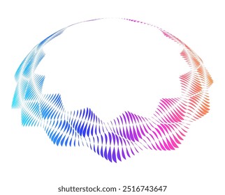 Design element for Fashion, Home Decor, Interior, Beauty business for Banner, Web-design, Brochure, Presentation. Icon, Logo, and Background made of Circular Wave Lines, and Spirals. Patterns branding