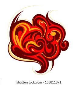 Design element - fire swirls