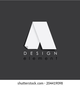design element in flat design style for business