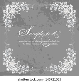 Design Element. Frame. All elements and textures are individual objects. Vector illustration scale to any size.