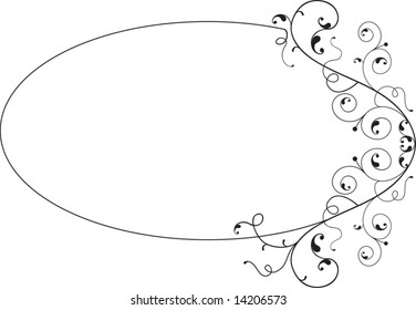 Design Element frame (elliptical)