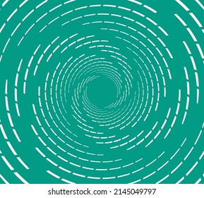 Design element for frame, logo, tattoo, web pages, prints, posters, template, abstract vector background. Particle  motion trails. Speed lines in circle form.