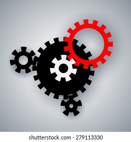 design element. gears
