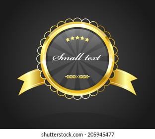 Design element. Gold vector. Easy editorial.
 
