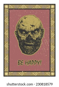 design element for halloween. hand drawn. vector illustration