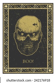 design element for halloween. hand drawn. vector illustration