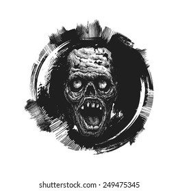 design element for halloween. hand drawn. vector illustration
