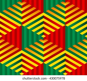 design element. hexagon seamless ornament