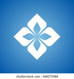 Design Element Icon on blue color.