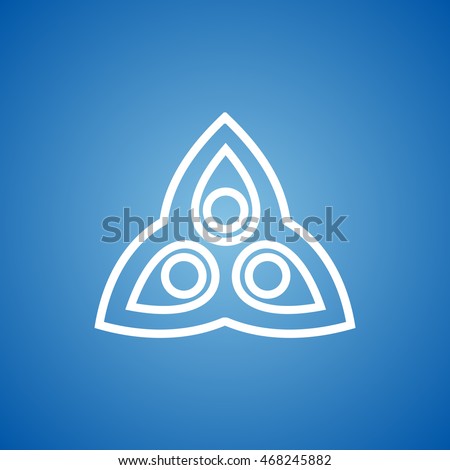 Design Element Icon on blue color.