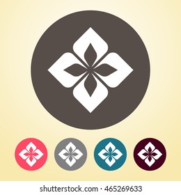 Design Element Icon in round shape.