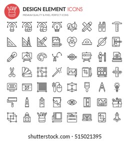 Design Element Icons , Thin Line and Pixel Perfect Icons