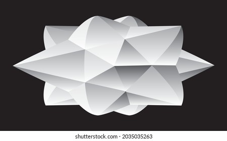 Elemento de diseño con imitación de tallado de piedra. Ilustración del vector