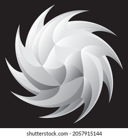 Design element with imitation of stone carving. Vector illustration