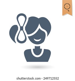 Design Element for International Womens Day March 8, Icon. Vector