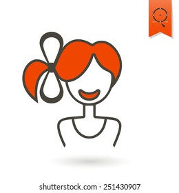 Design Element for International Women's Day March 8, Icon. Vector