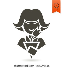 Design Element for International Womens Day March 8, Icon. Vector