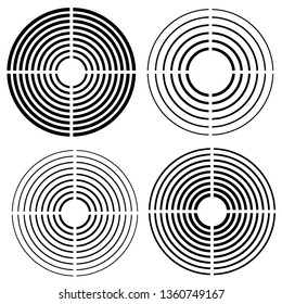 Design element. Isolated icon vector black ring Target. Circle symbol Successful shoot. Vector illustration EPS10 for presentation, Concentric Flat & Trendy logo on White background for Darts target 