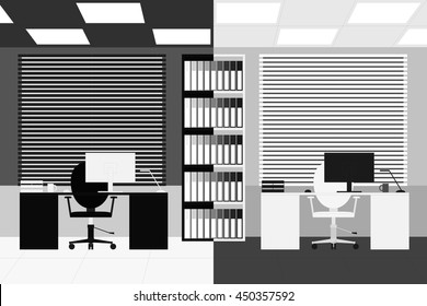 design element. office room vector image