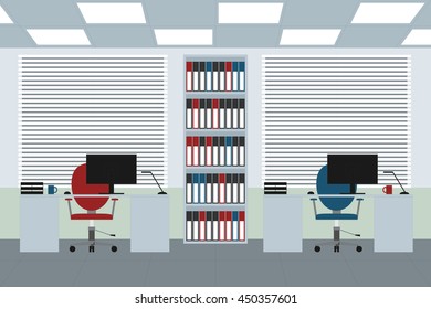 design element. office room vector image