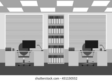 design element. office room vector image