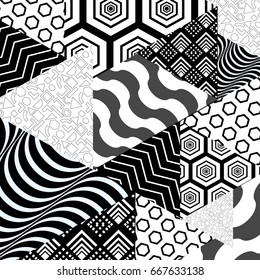 Design element on white background. Abstract modern geometric composition. Art style.
