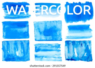 design element. painted backgrounds set