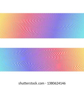 Design element presentation template. Minimal banners colors black white background, backdrop. Geometric halftone gradient. Vector illustration EPS 10 for business card layout, covers report template 