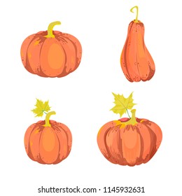 Design element with pumpkins