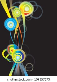 Design element with rainbow