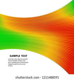 Design element rainbow gradient stripes transition of different thickness. lines for background banner. Abstract Vector illustration 10 for easy editing, template brochure, layout leaflet, newsletters