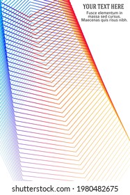 Design element rotation intersection overlay thin lines forms frame for background presentation. Vector illustration EPS 10 for new product newsletters, technology graphics, report firm, industrial