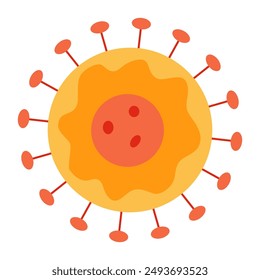 Elemento de diseño del concepto de icono de asignatura escolar. Educación en la escuela. Ilustración vectorial plana aislada sobre fondo blanco