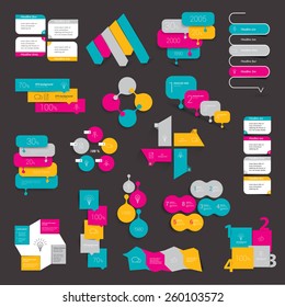 Design element set of info graphics.