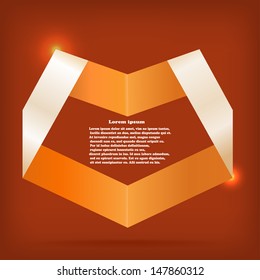 Design element in the shape of heart