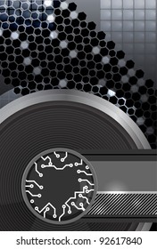 design element with speaker. Vector illustration
