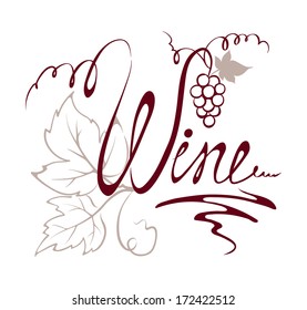 Design element - title wine