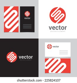 Design element with two business cards - 04