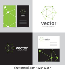 Design element with two business cards - 03