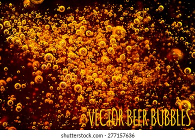 design element. vector beer bubbles 